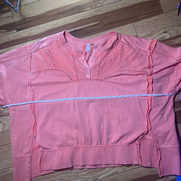 Anthropologie Pilcro Pintuck Sweatshirt – Peach/Orange – Size XL - Picture 10 of 10